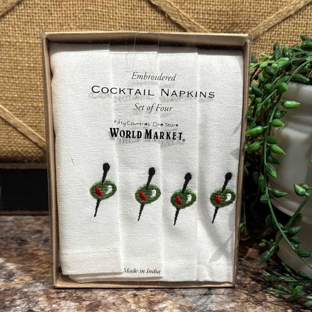 World Market cocktail napkins